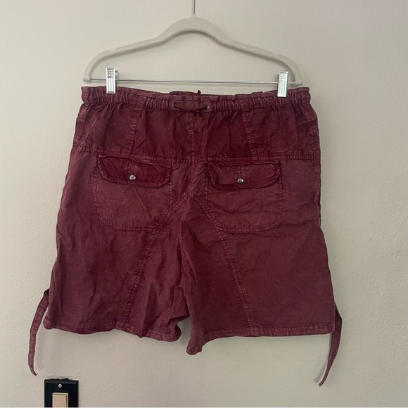 Free People Moon Bay Parachute Shorts in Maroon Size L - Picture 5 of 6